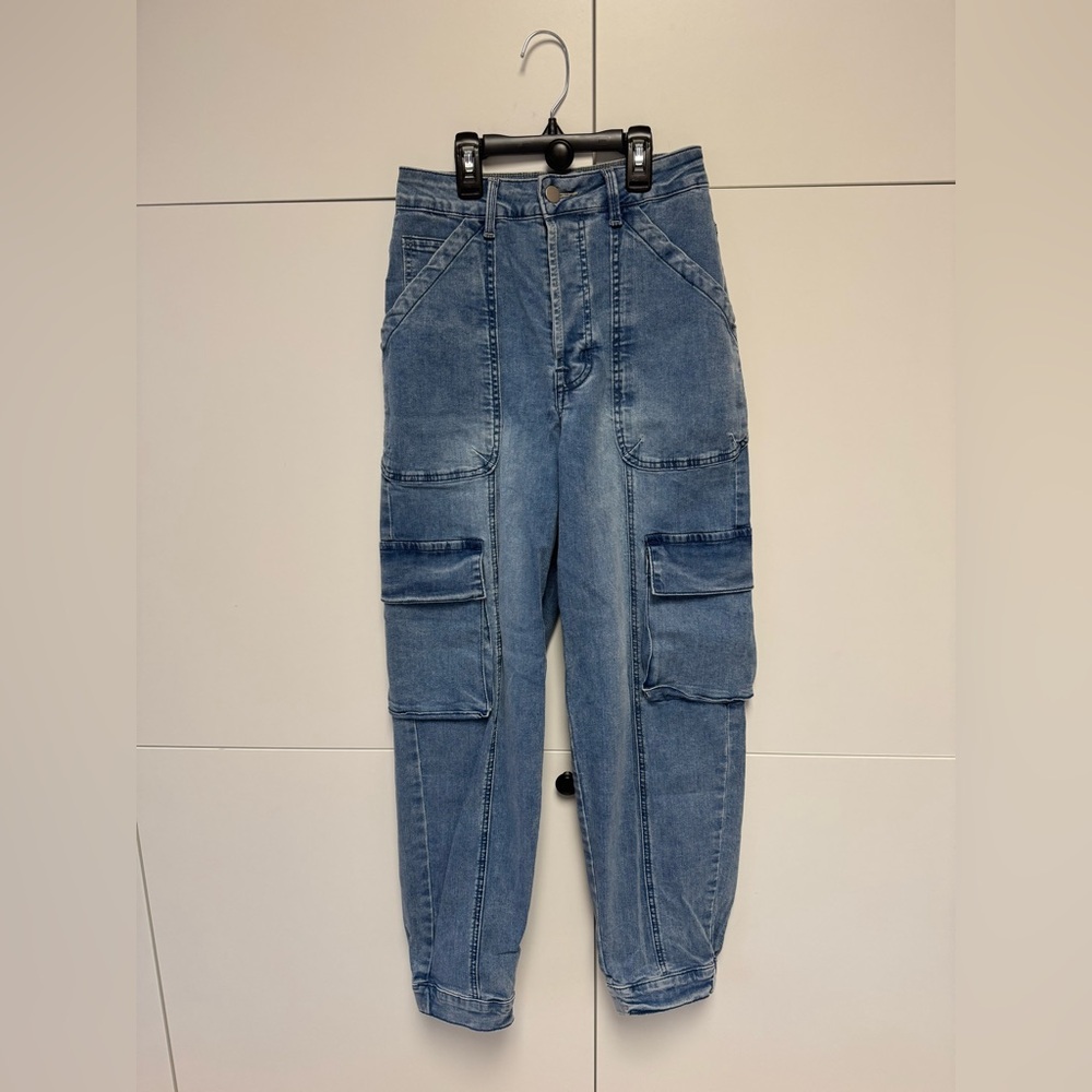 Fray Boutique Denim Cargo Jeans